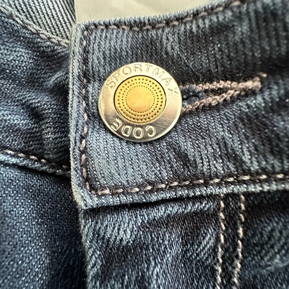 Sportmax Code Skinny Jeans Perfect Fit In Dark Denim Size 28 - Picture 9 of 10